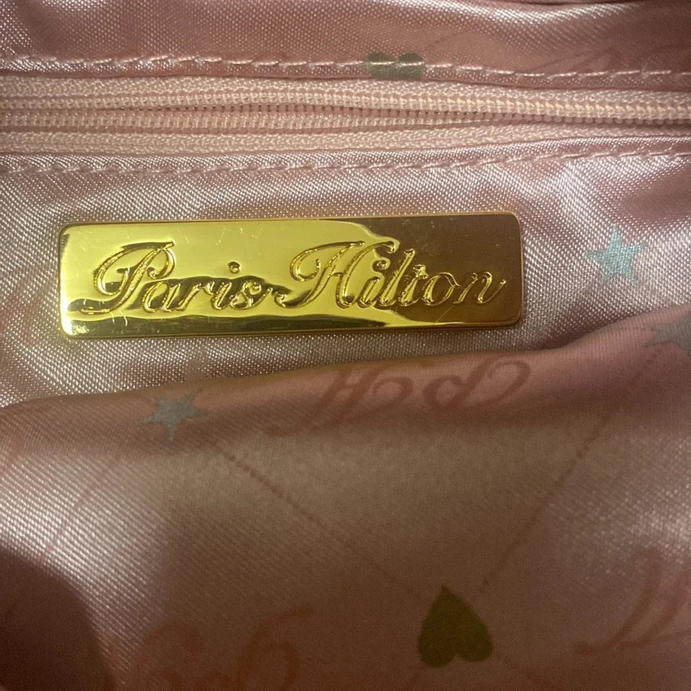 Cute little Vintage Y2K Paris Hilton pink fringe shoulder bag. - Picture 6 of 12